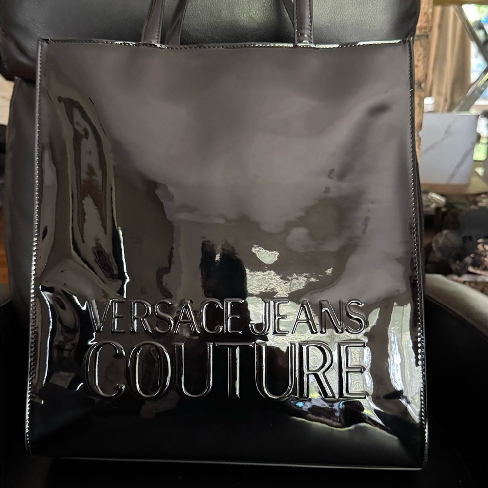BN.Versace Jeans Collection Black Interior Logo Tote